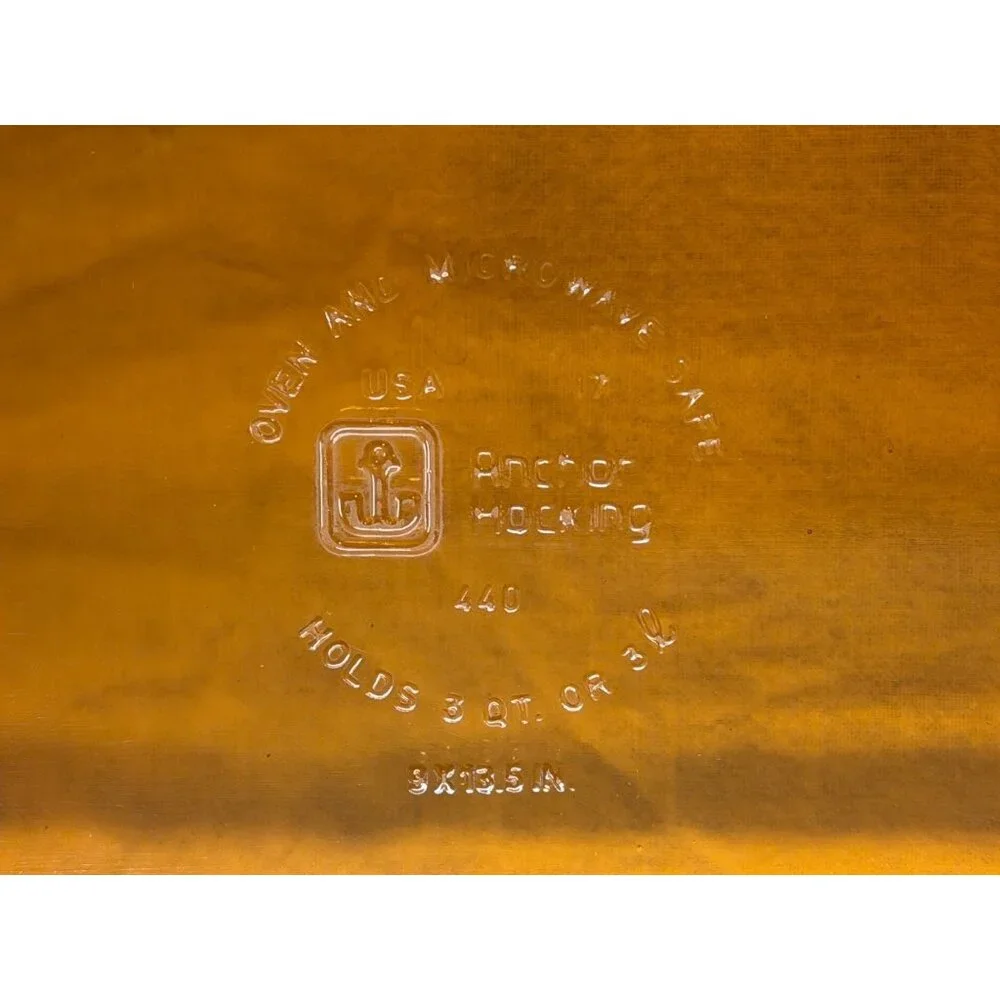 Amber Anchor‎ hocking 3 qt 9x13.5